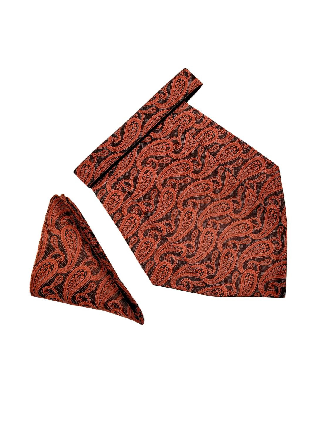 Paisley Design Cravats & Pocket Square Combo