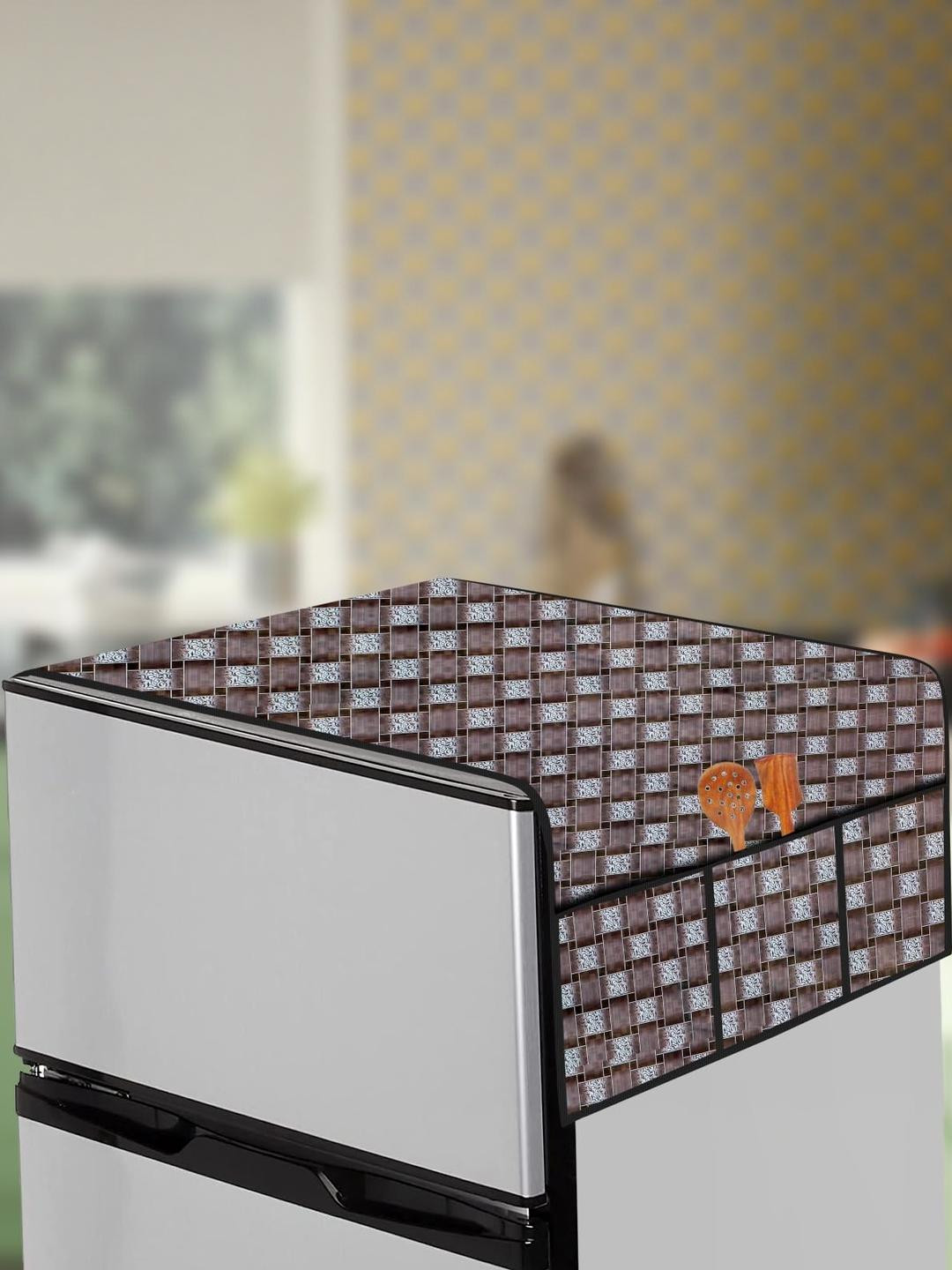 The Furnishing Tree Multi Plastic Refrigerator Cover