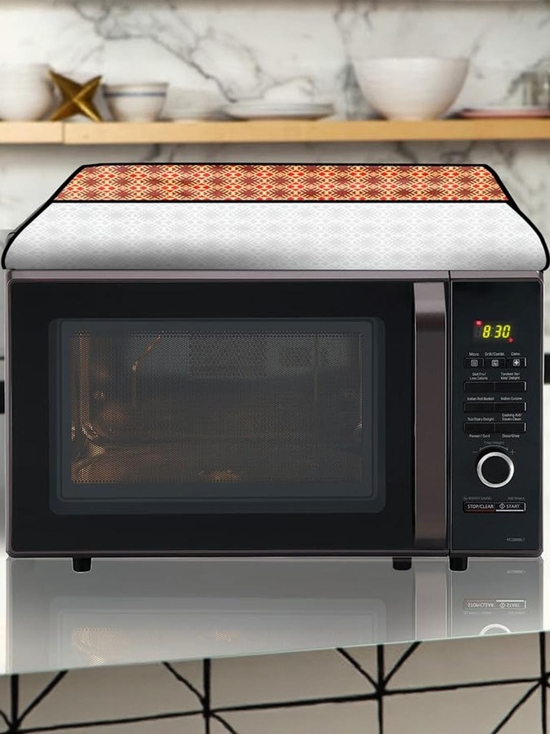 The Furnishing Tree PVC Waterproof Microwave Oven Cover Compatible for 17 L Solo 17PM-MEC2B Surface