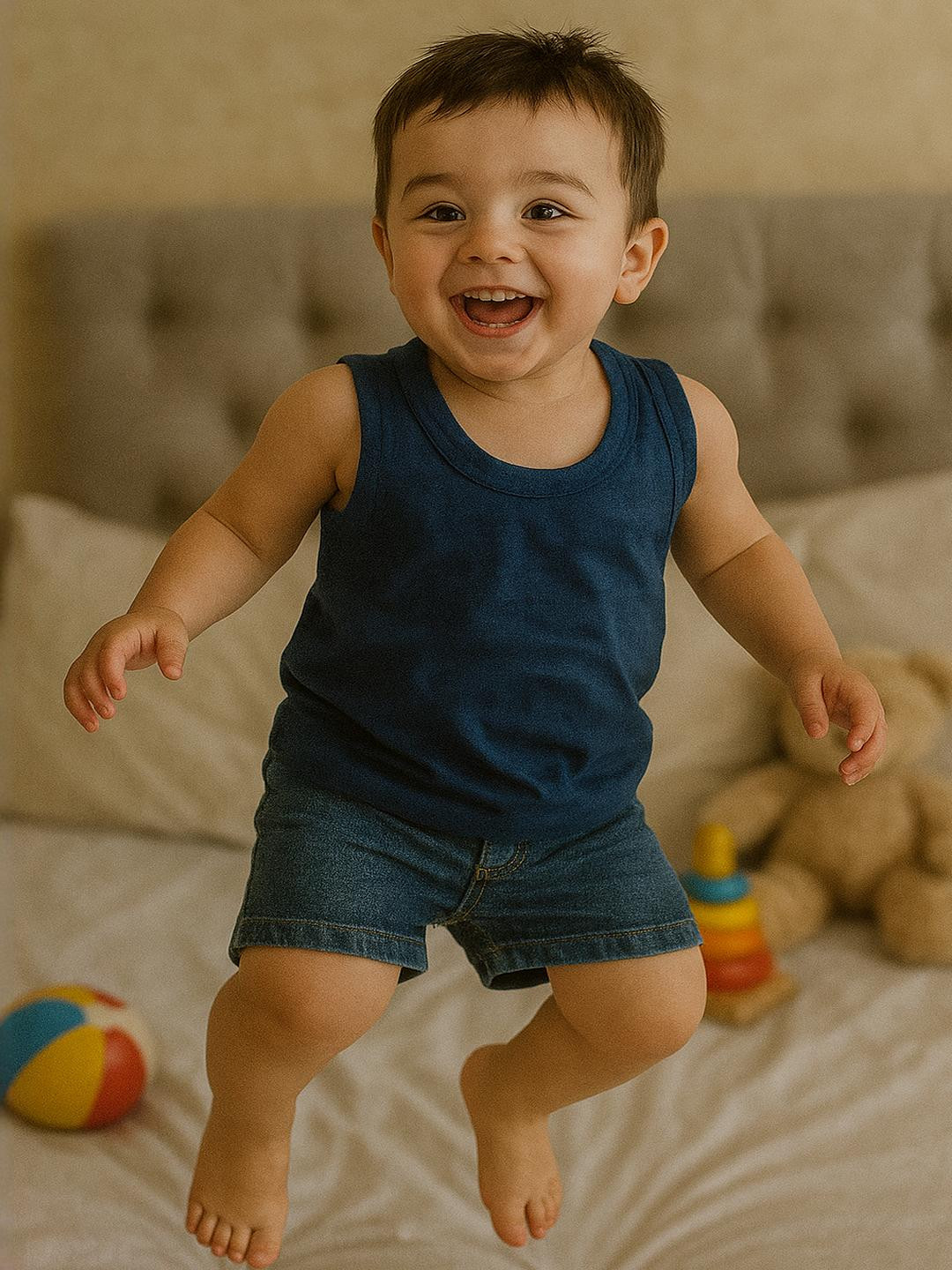 CORTICA  Pack of 6 Premium Cotton Vests | Daily & Nightwear | Assorted Prints & Colours