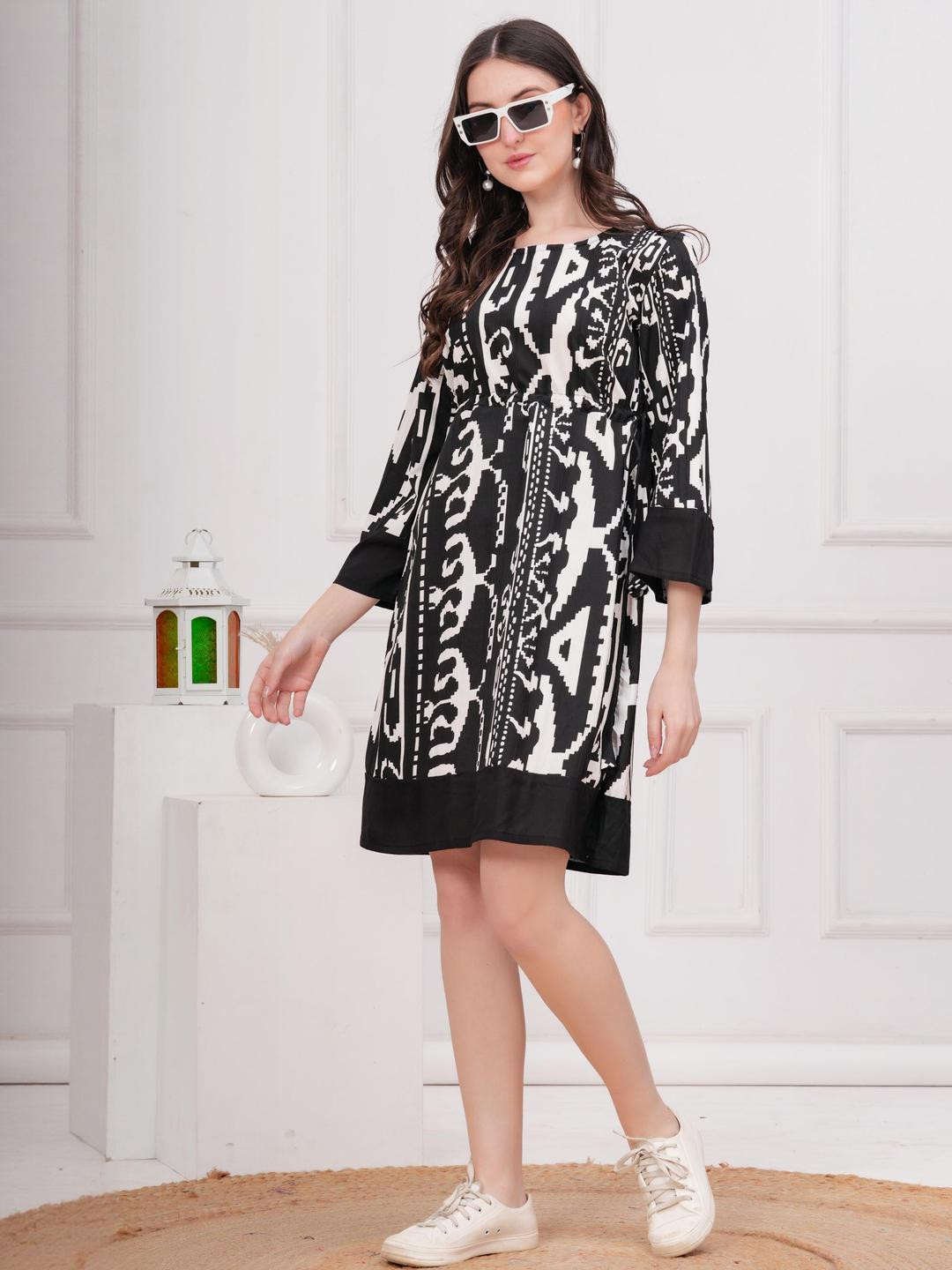 Jyoti Women Printed  Viscose Rayon Dress