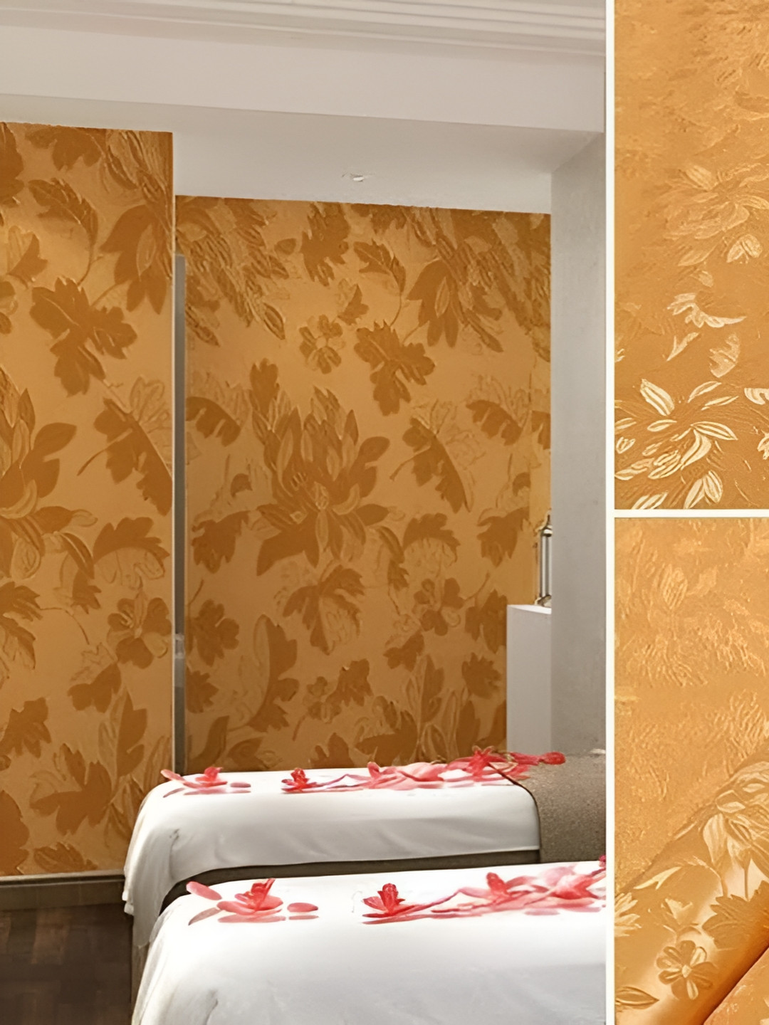 Aura Yellow Flower Self Adhesive Wallpaper