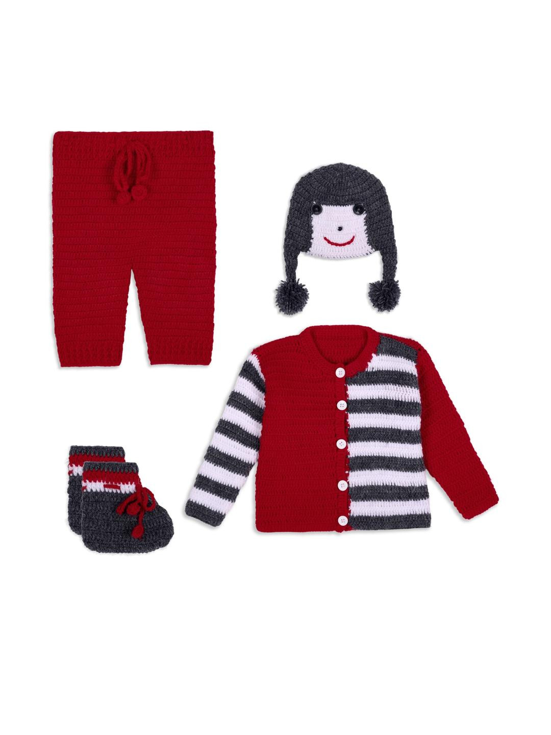 sahil collection Kids Maroon Clothing Set