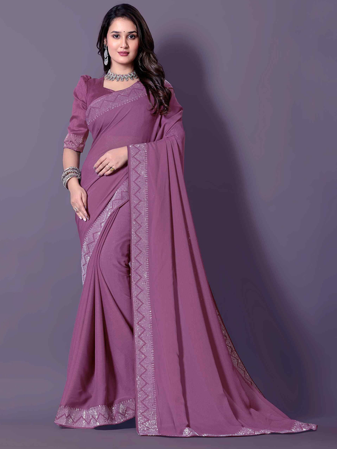 Lapetiya Clothing Beads and Stones Saree