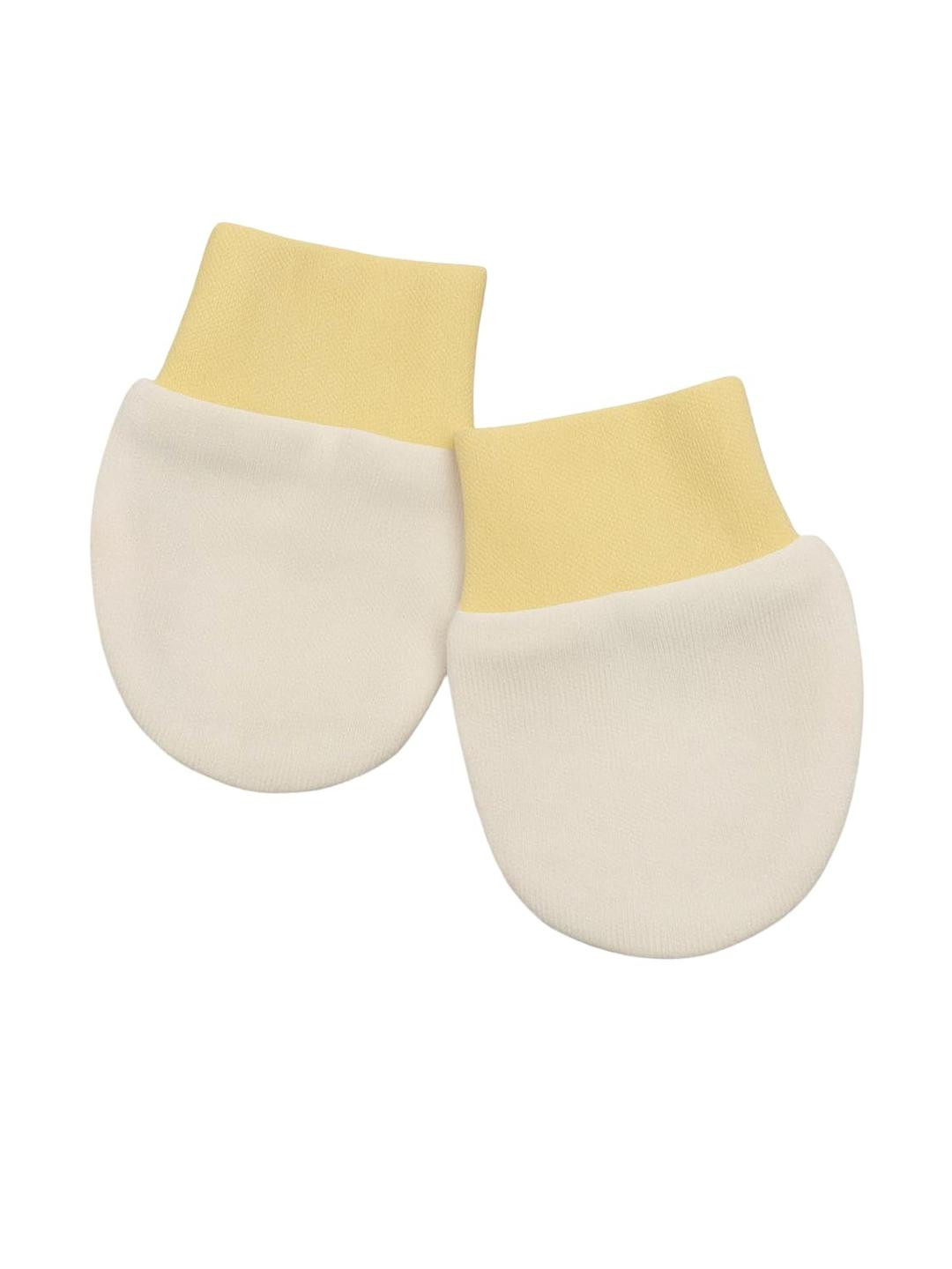 Adhigams Unisex 0-12 Months Bubbly Bear Newborn Cotton Hand Gloves