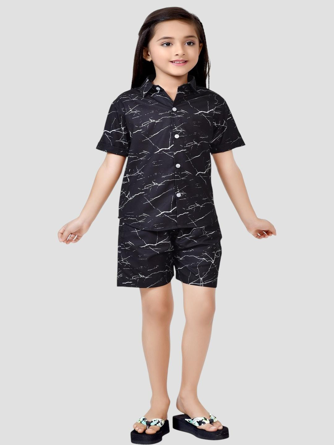 Club96 Girls Black Clothing Set
