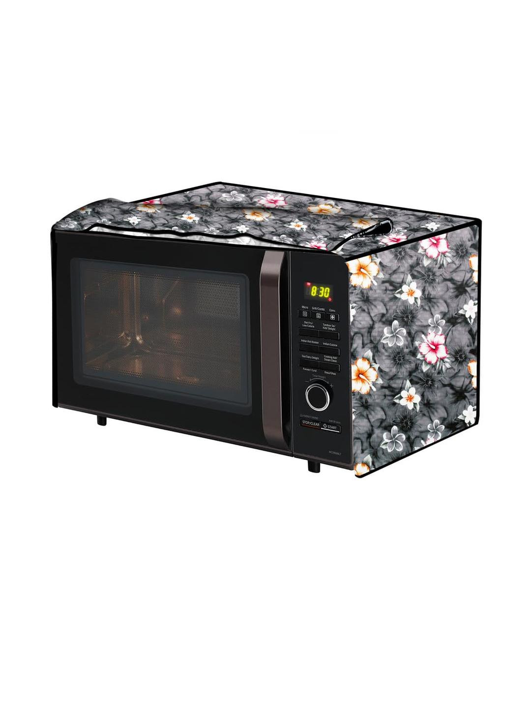PVC Waterproof Microwave Oven Cover Compatible for Samsung 23 L MS23K3513AK/T F