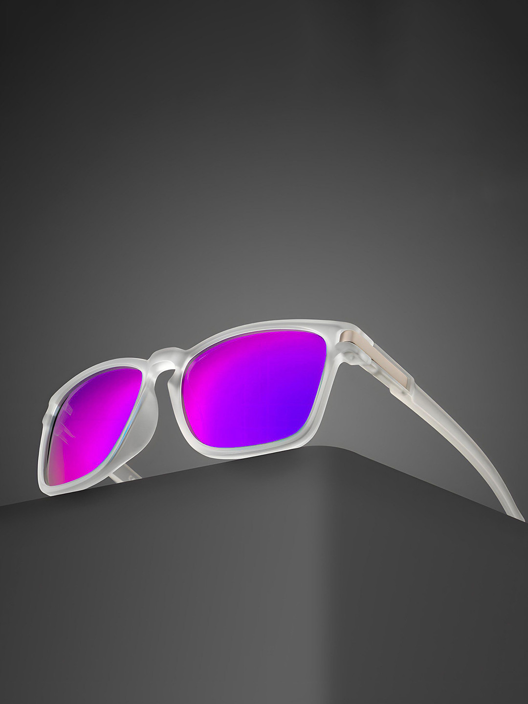 AFERELLE Unisex Purple Square Polarized Sunglasses