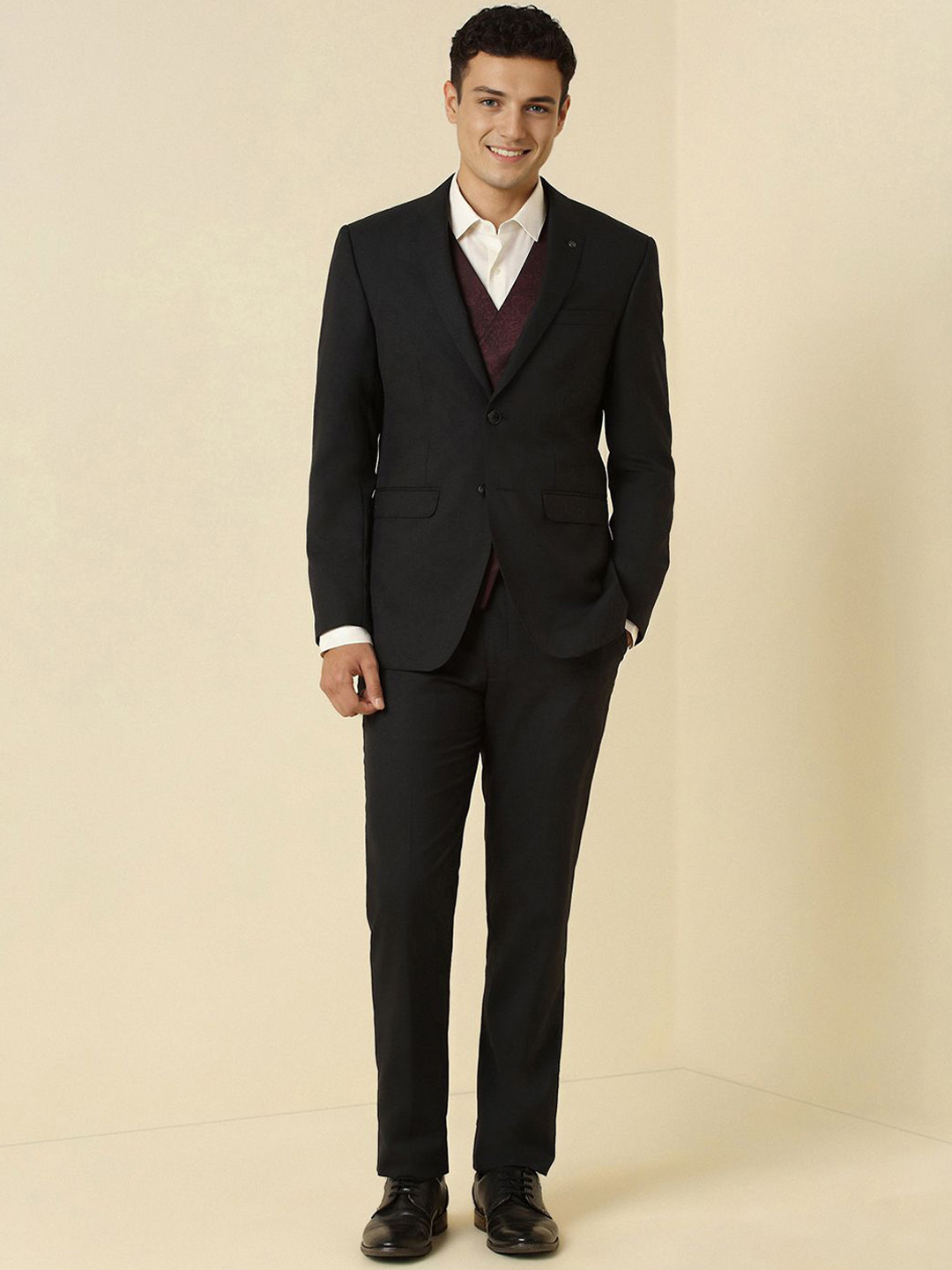 Allen Solly Men Formal Three Piece Suit