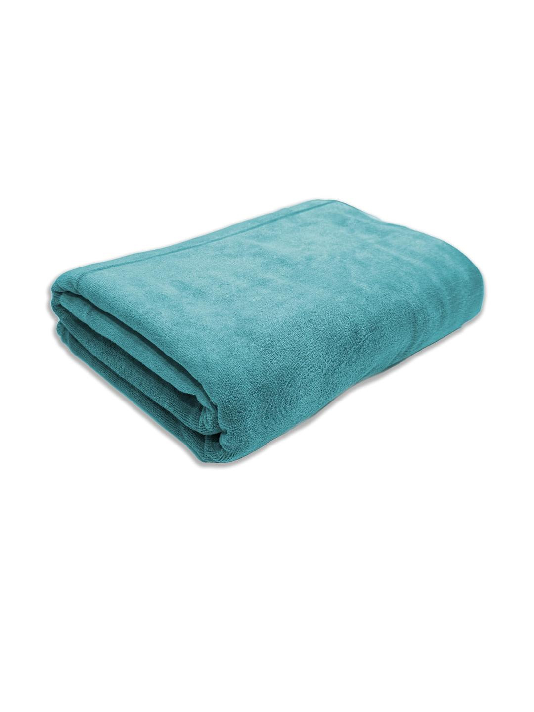 Black Gold Peacock Green Pack of 1 Premium Microfiber Bath Towel