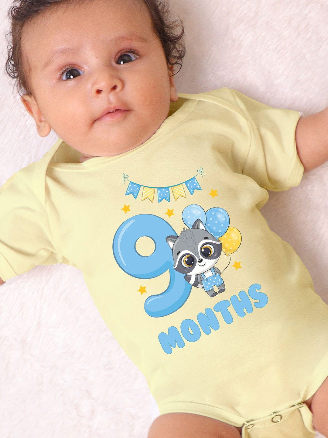 YK Infants Nine Month Printed Cotton Bodysuit