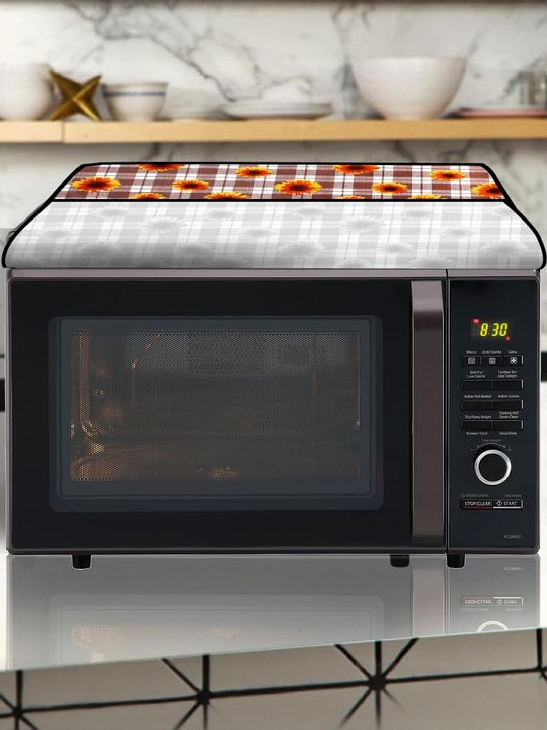 The Furnishing Tree PVC Waterproof Microwave Oven Cover Compatible for Bajaj 17 L Solo 1701 MT Ging