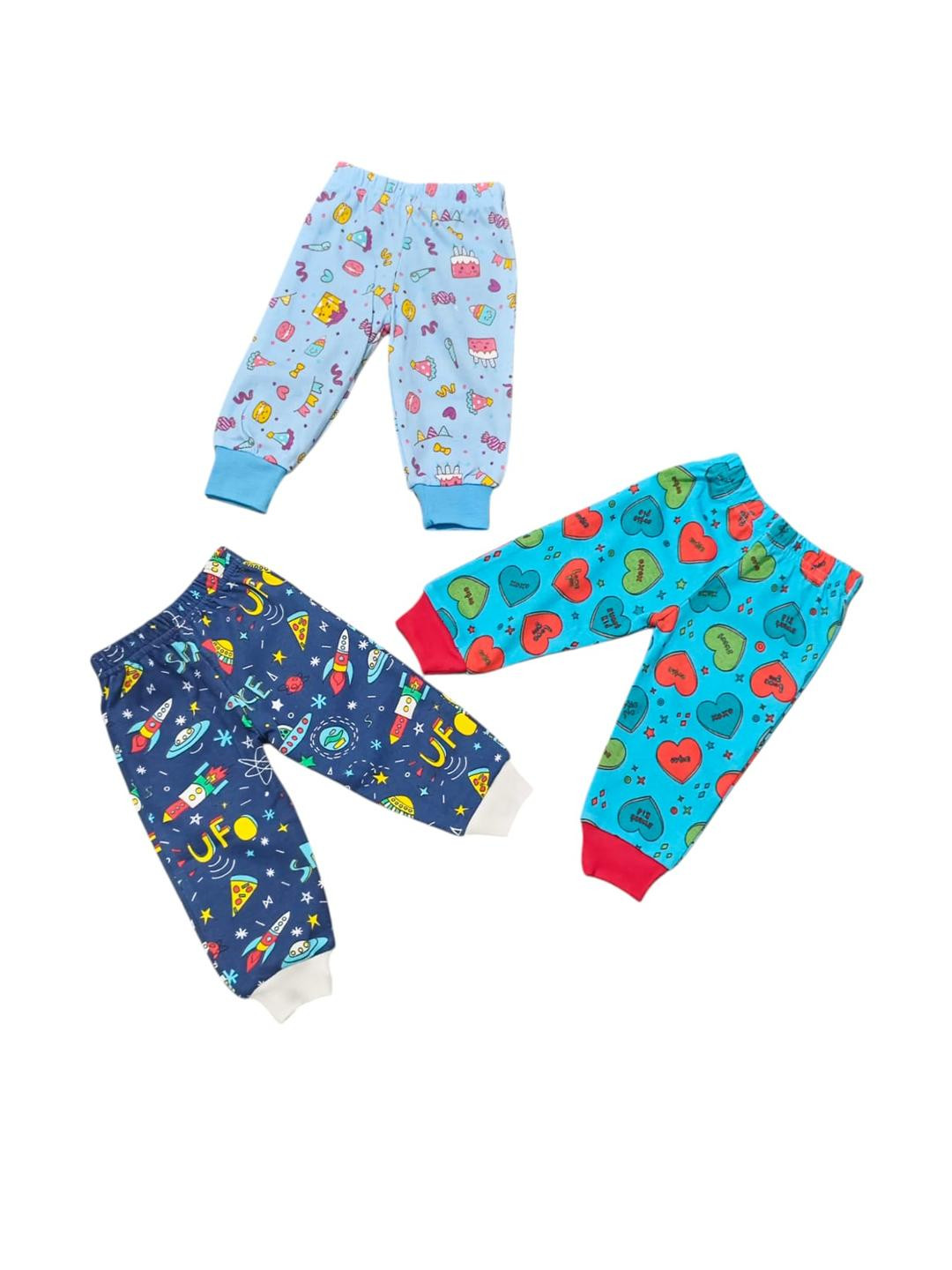 OnlyBaby Girls Pack Of 3 Printed Leggings