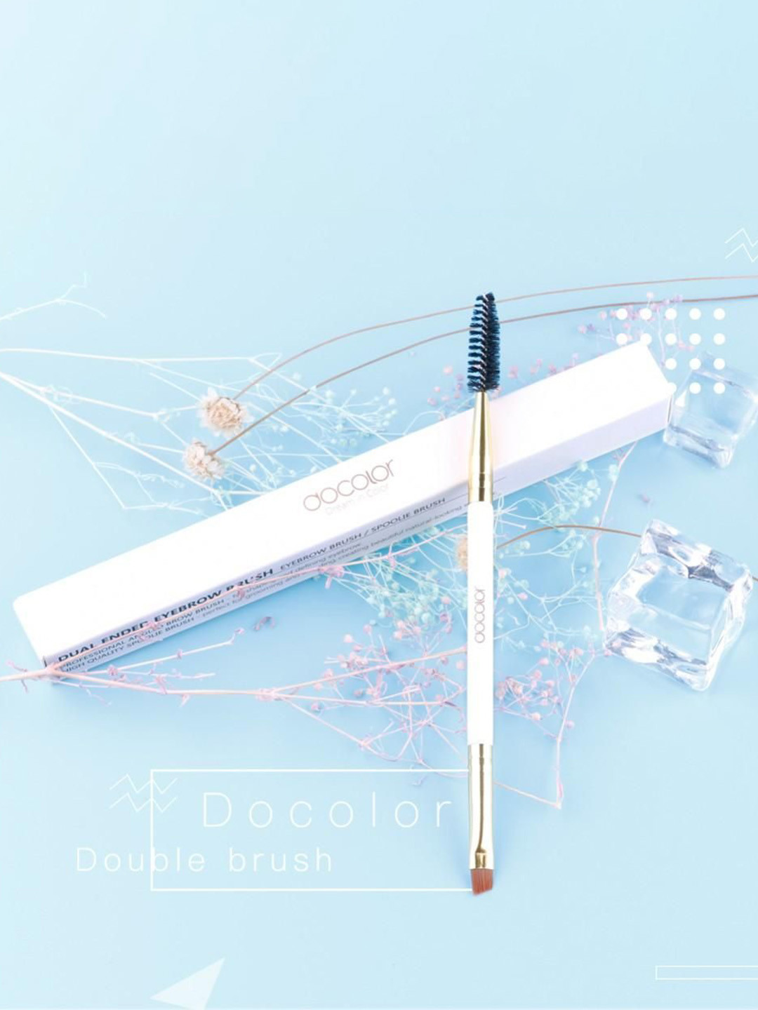 DOCOLOR Duo Angled EyeBrow Brush DB04