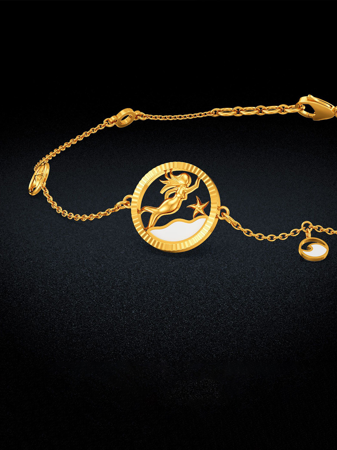 Joyalukkas Mermaid Ornate Charm Bracelet