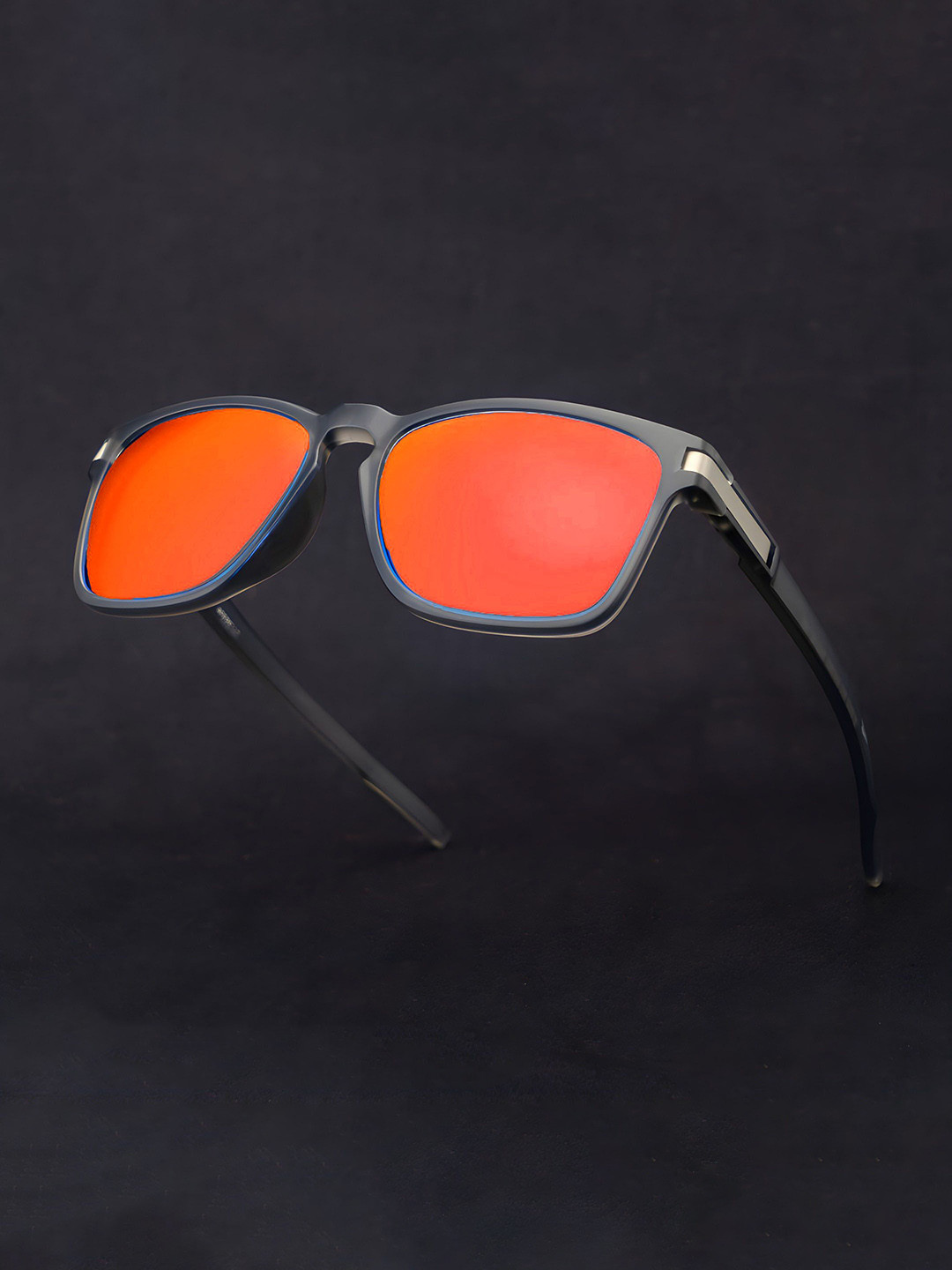 AFERELLE Unisex Square Sunglasses with Polarised Lens RMATGRYORGV0