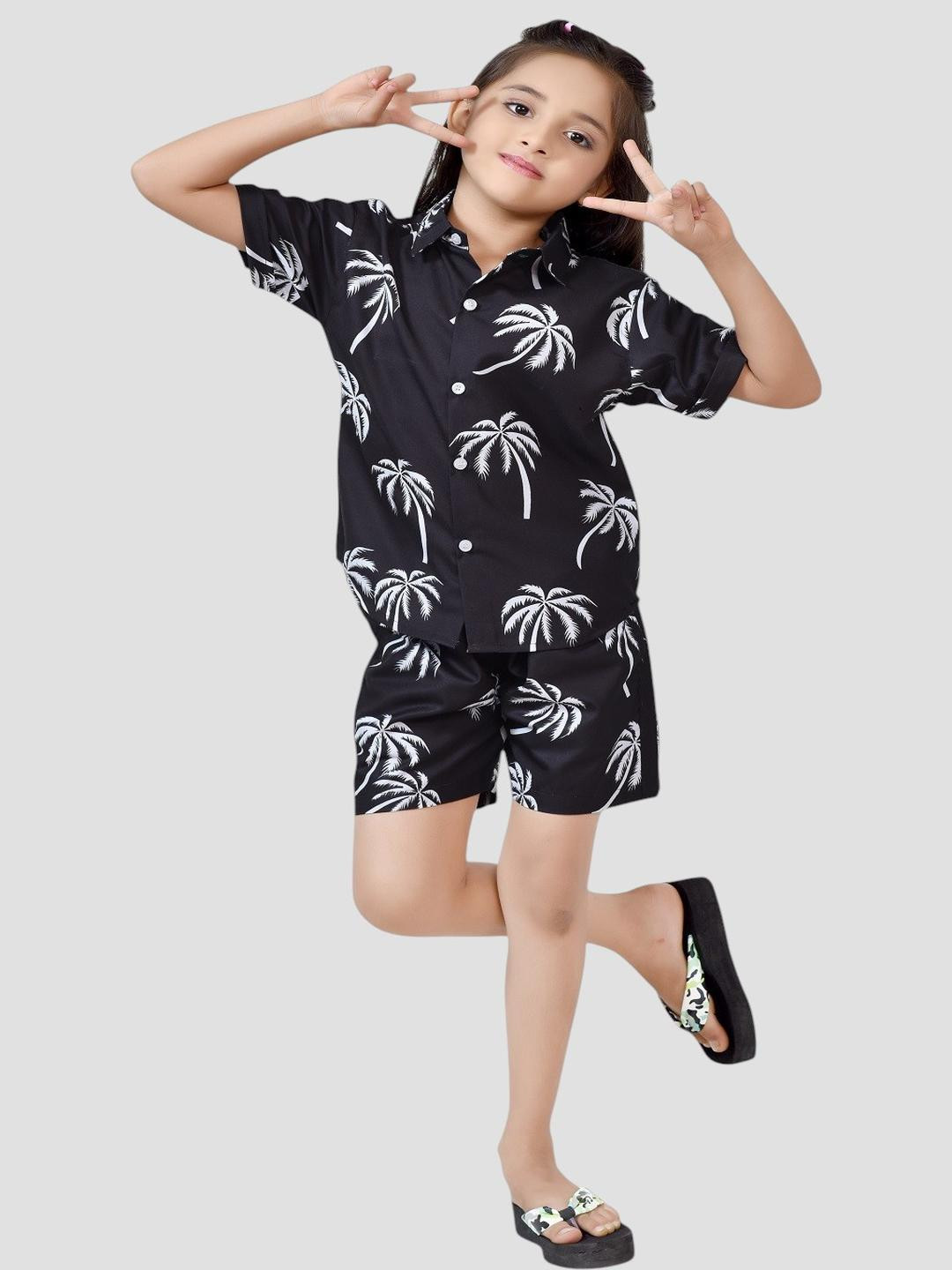 Club96 Girls Black Clothing Set