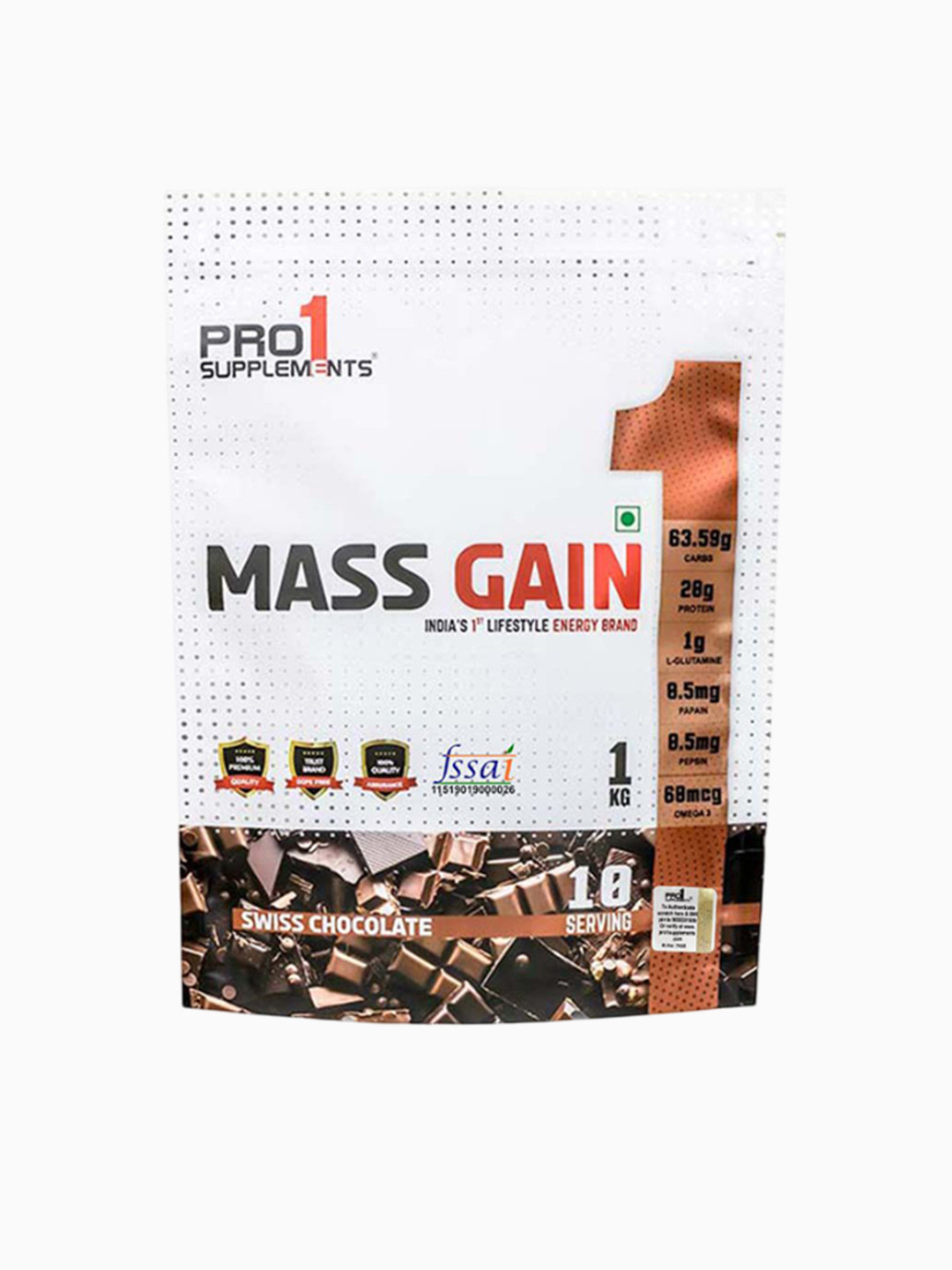 Pro1 Supplements Mass Gain Protein Powder - 1 kg