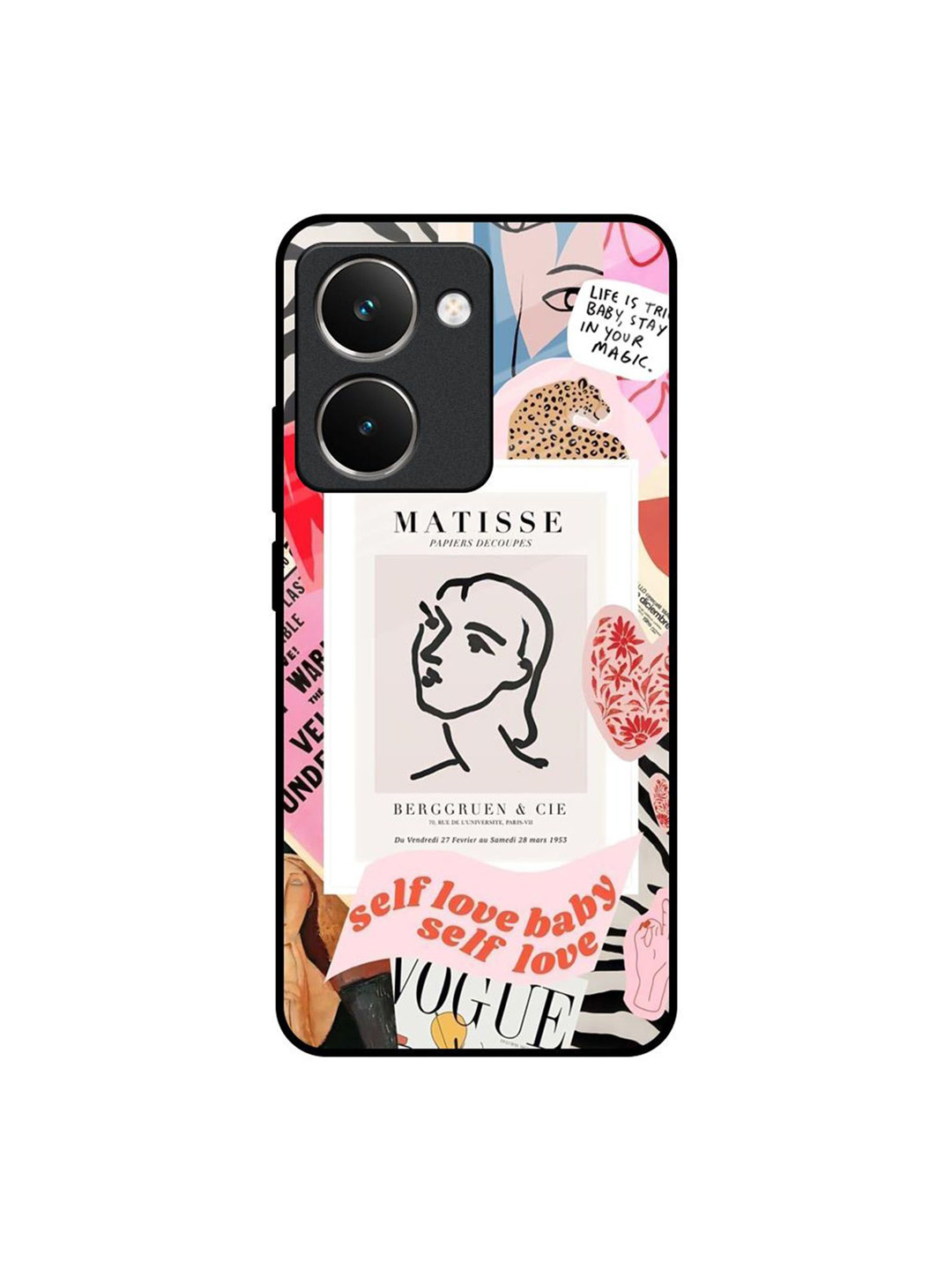 QRIOH Self Love Printed Ultra Shockproof Silicone Realme P3 Ultra 5G Glass Back Case