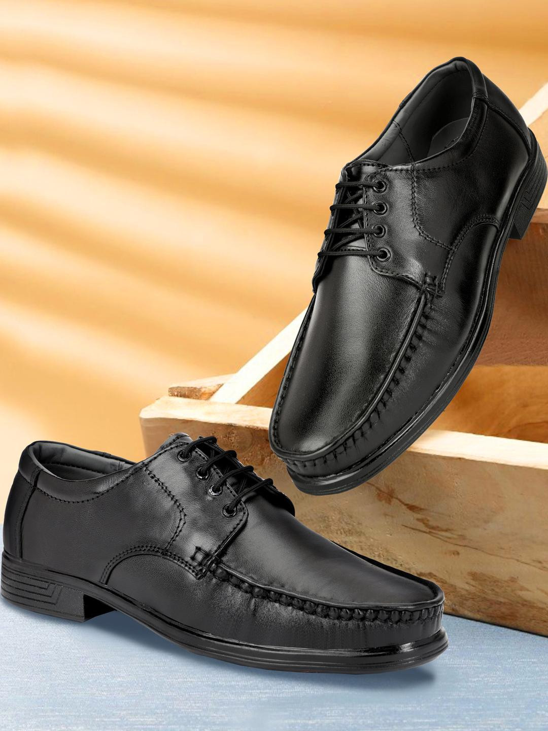 Arics Men Leather Formal Pointed Toe Shoes