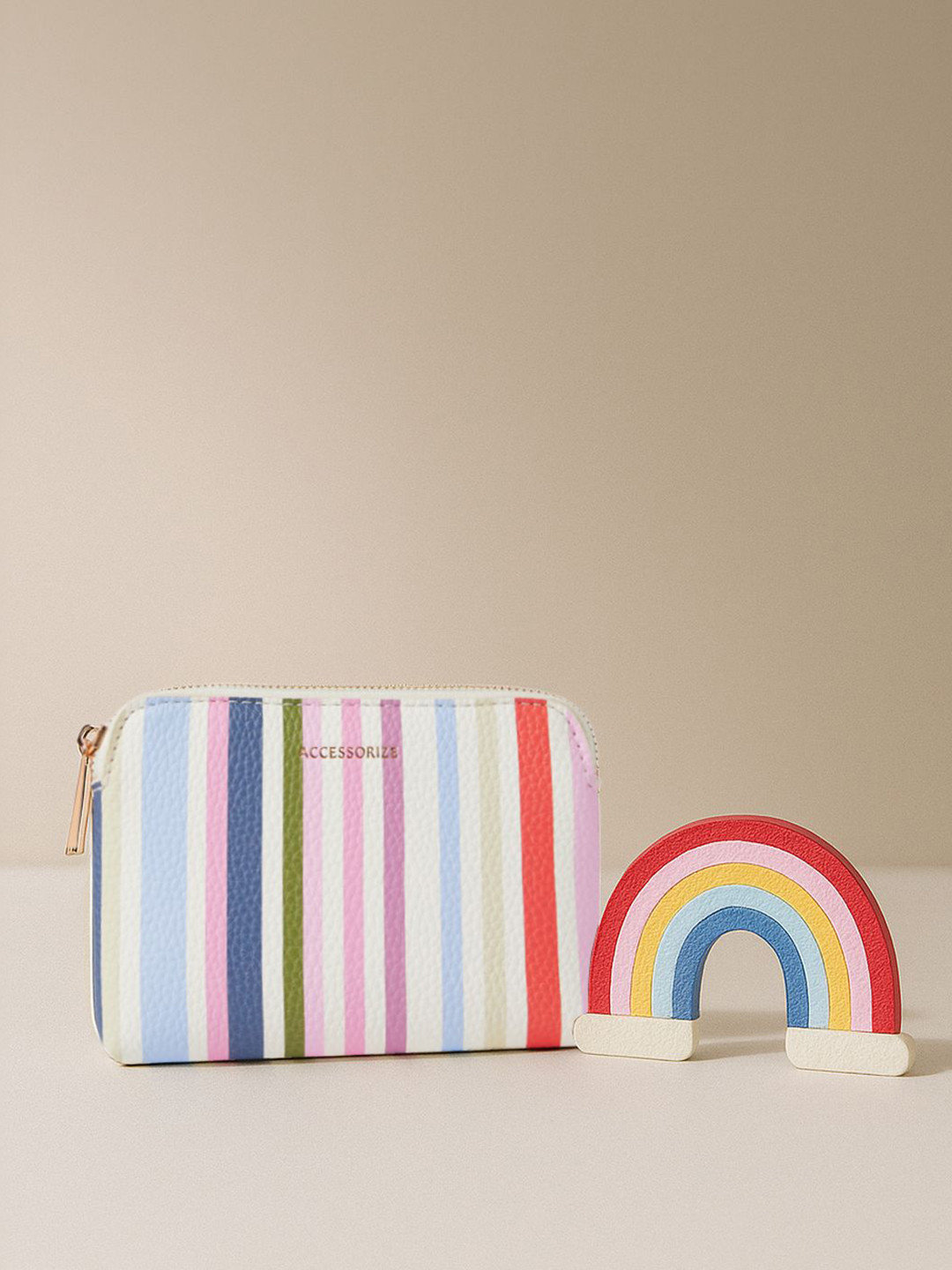 Accessorize London Women Striped Coin Purse