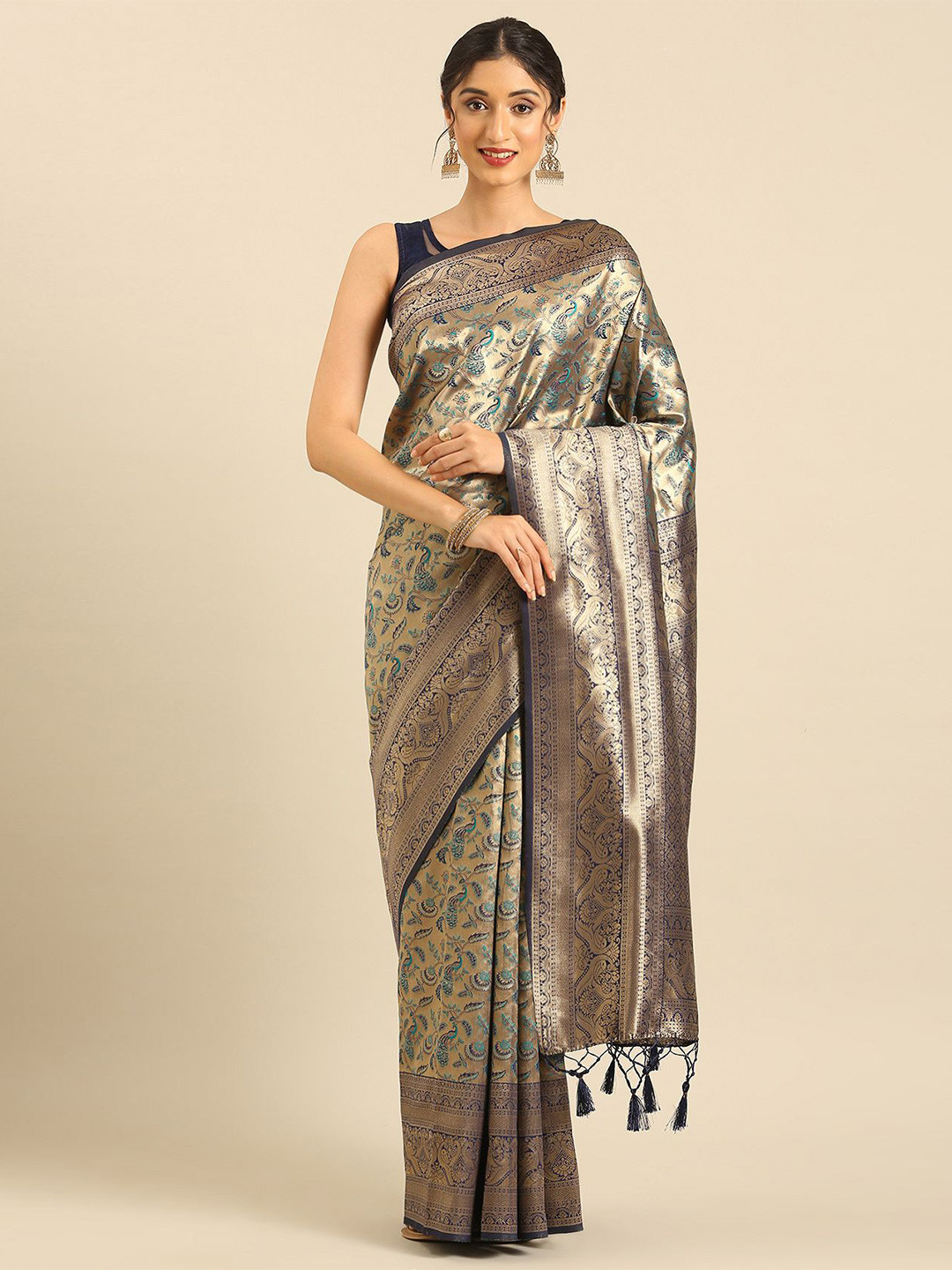 Taashi Tissue Brocade Art Silk Saree