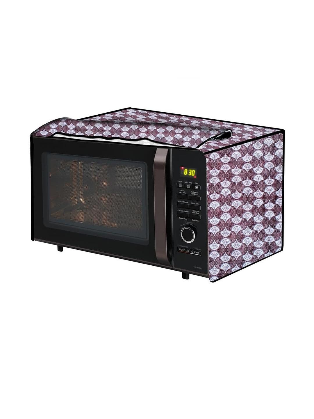 The Furnishing Tree PVC Waterproof Microwave Oven Cover Compatible for LG 28L MC2886BLT Counterchan