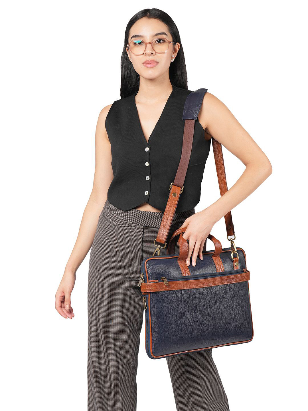 Style Shoes Unisex Leather Laptop Bag