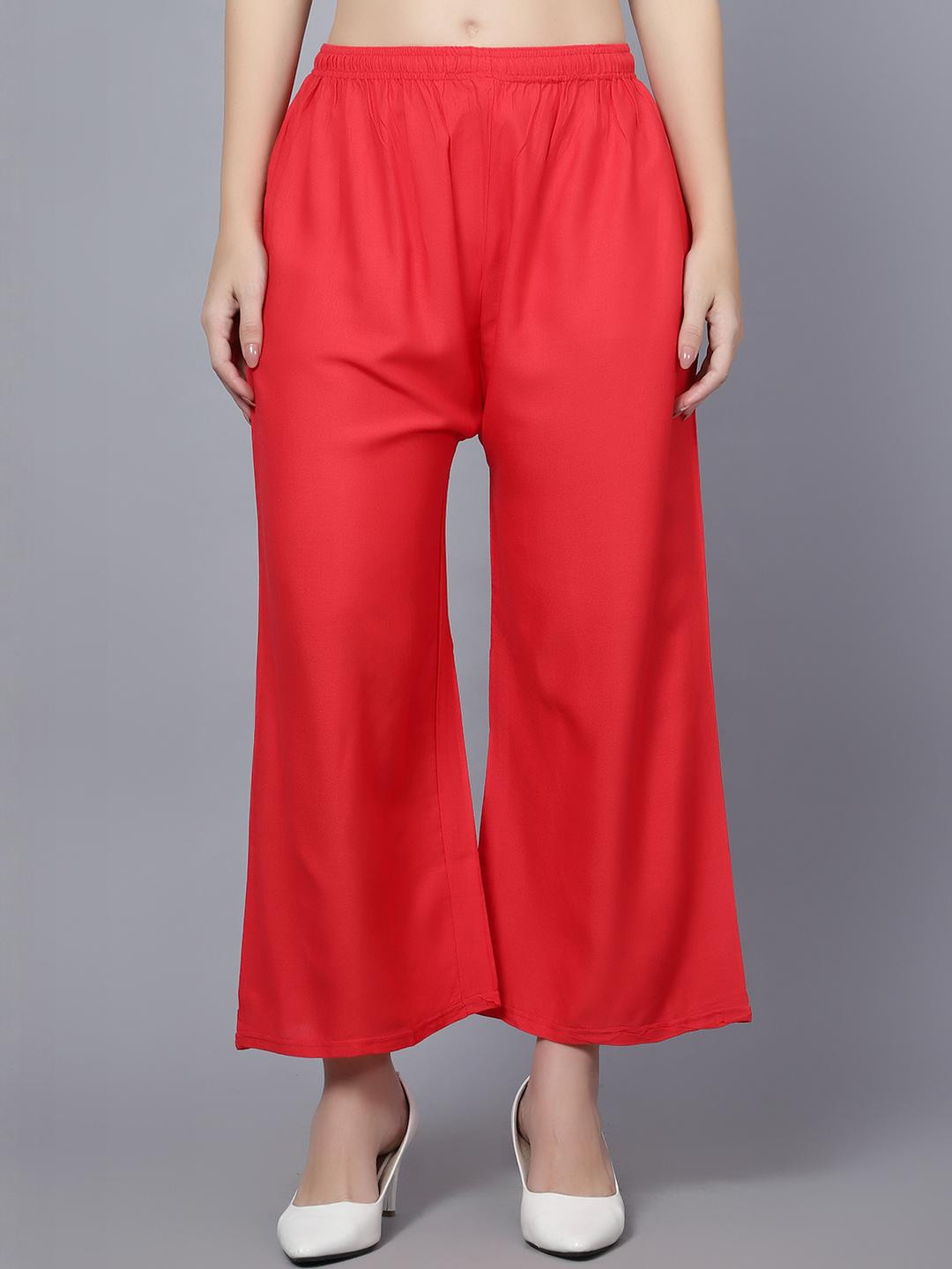 Mytrendzs Women Solid Flared Palazzos