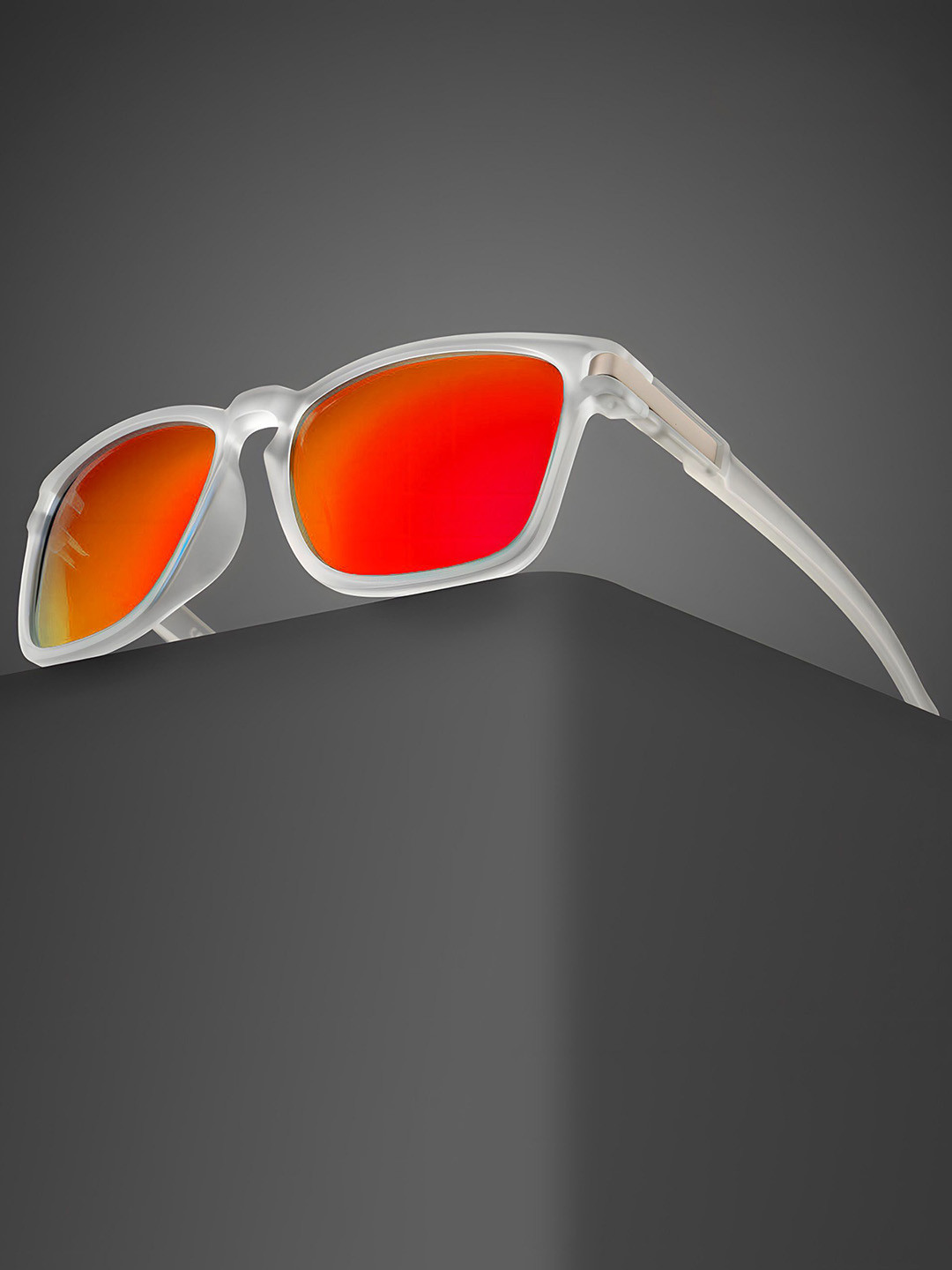 AFERELLE Unisex Square Sunglasses with Polarised Lens RMATCLRORGV0