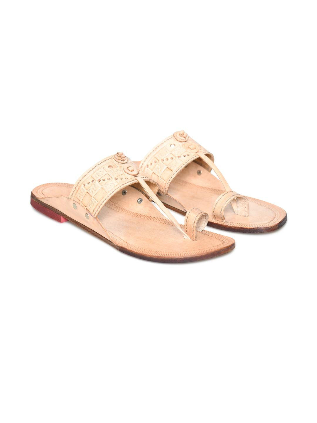 STEPHORN Men Leather Kolhapuri Sandals