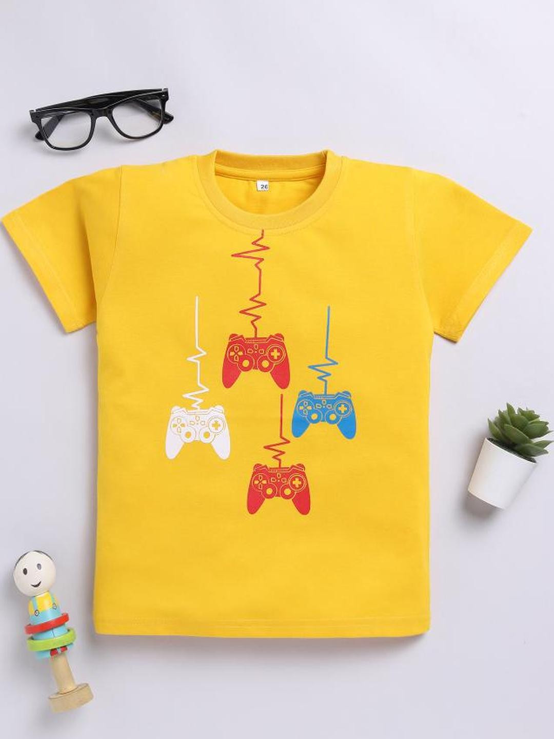 carrydreams Boys Yellow Tshirts