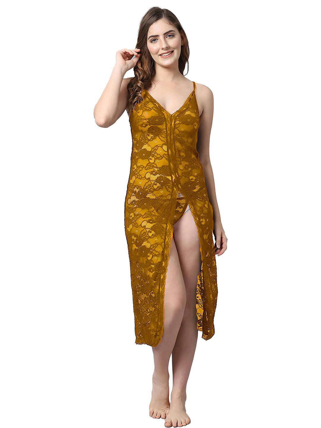 Samvar Women Yellow Baby Dolls