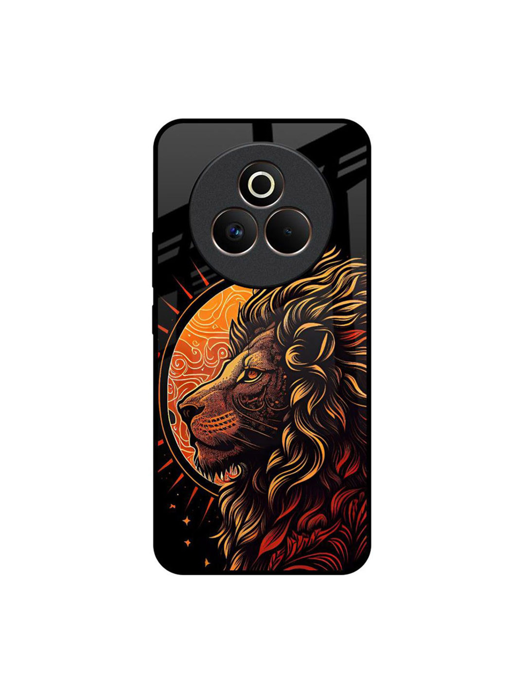 QRIOH Sun Faced Lion Printed Realme P3 Pro 5G Silicone Back Case