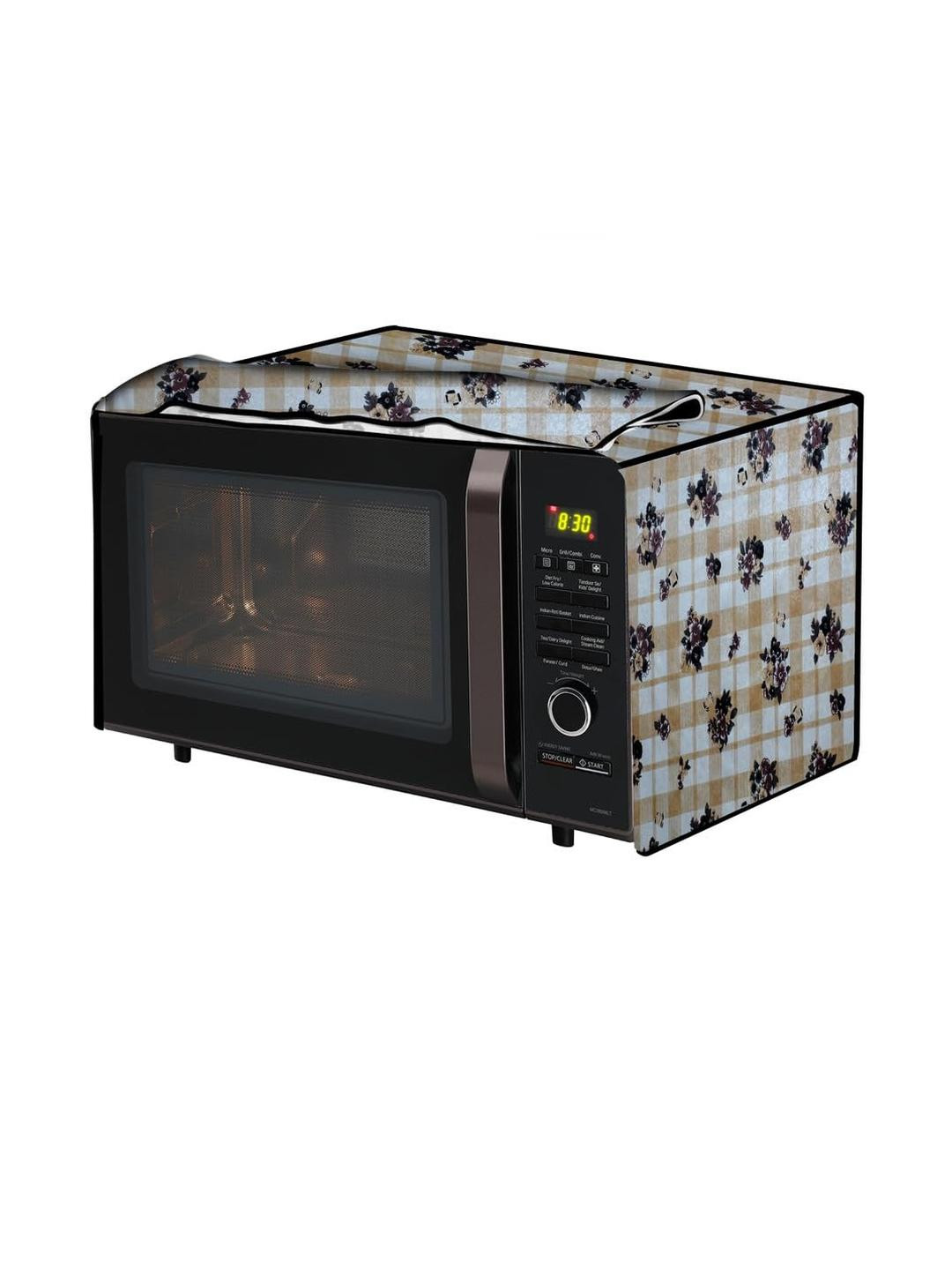 The Furnishing Tree PVC Waterproof Microwave Oven Cover Compatible for LG 20 L Solo MS2043DB Geomet
