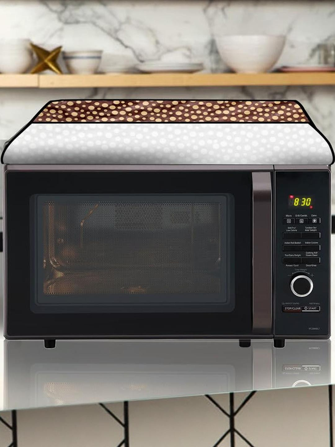 The Furnishing Tree PVC Waterproof Microwave Oven Cover Compatible for 25 L Convection 25BCSDD1 Pol
