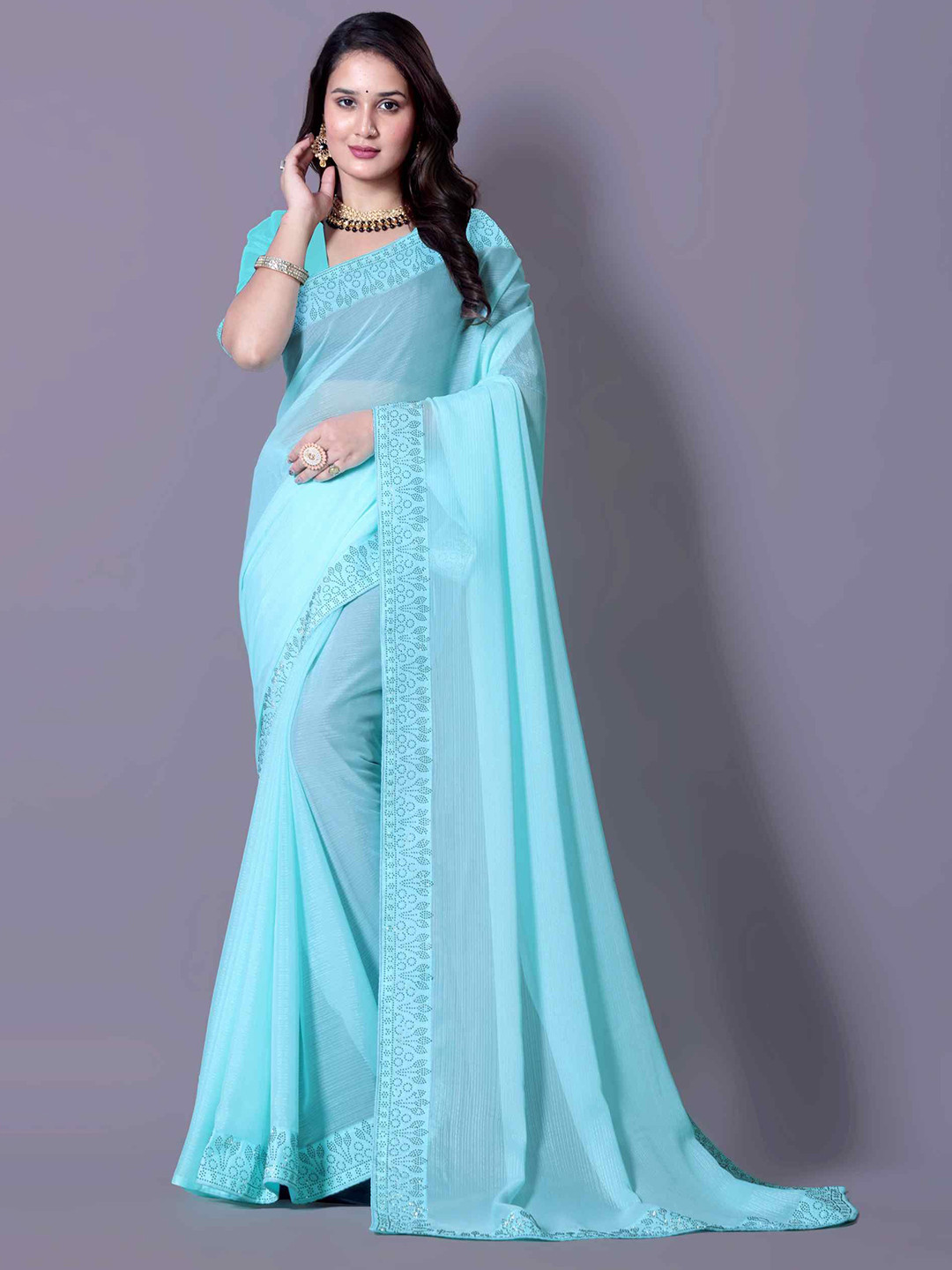 Lapetiya Clothing Bomkai silk Saree with Beads and Stones Border