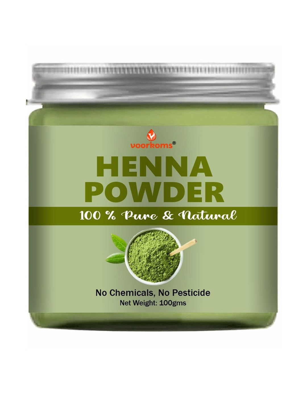 VOORKOMS Natural Henna Powder For Hair Color & Conditioning Treatment - 100 g