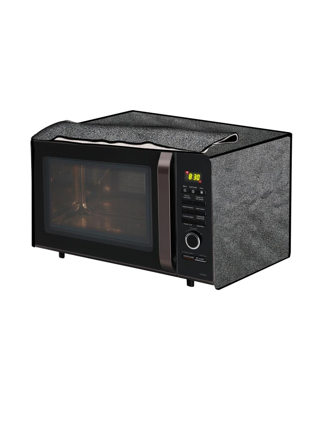 The Furnishing Tree PVC Waterproof Microwave Oven Cover Compatible for LG 21L MC2146BG Sand Pattern