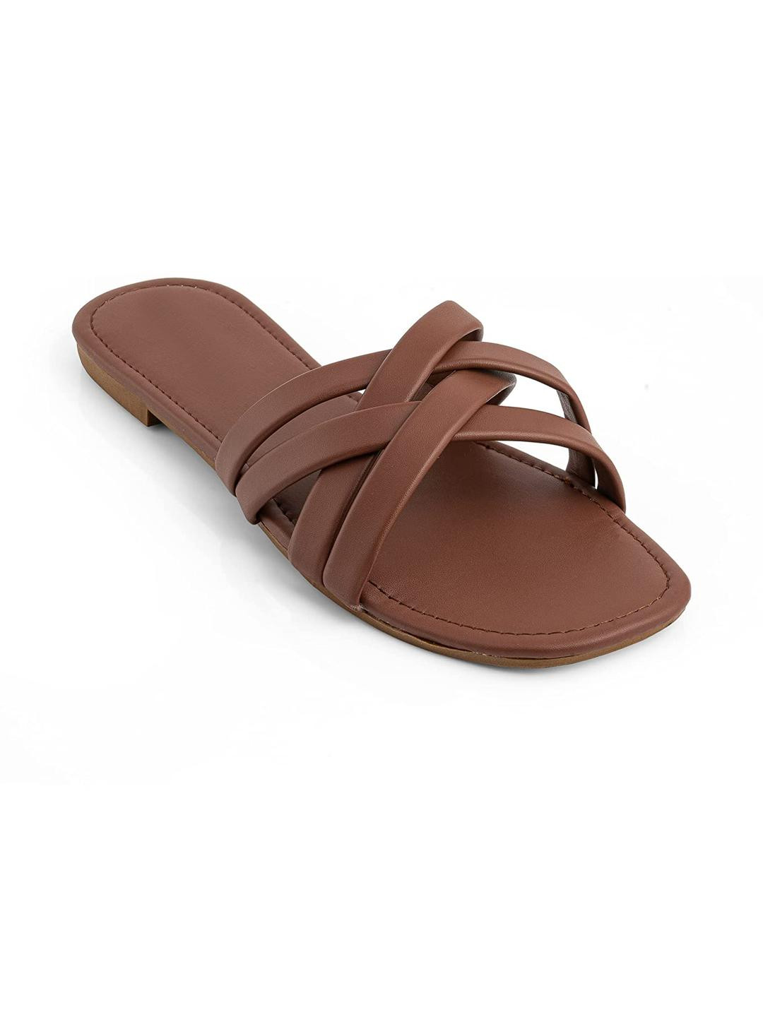 NOWRY Women Brown Sandals