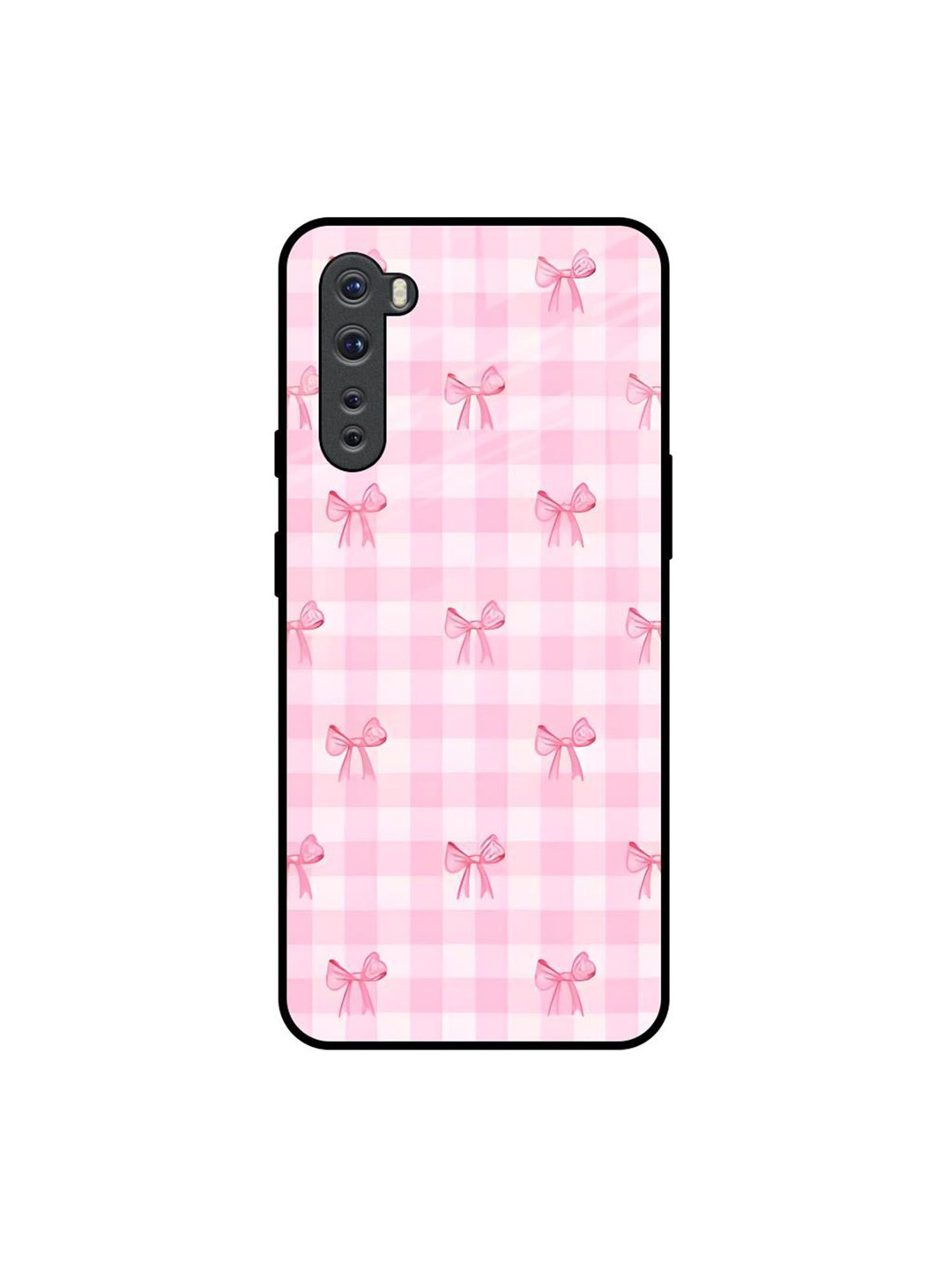 QRIOH Bowtique Pattern Printed OnePlus Nord Back Case Mobile Accessories