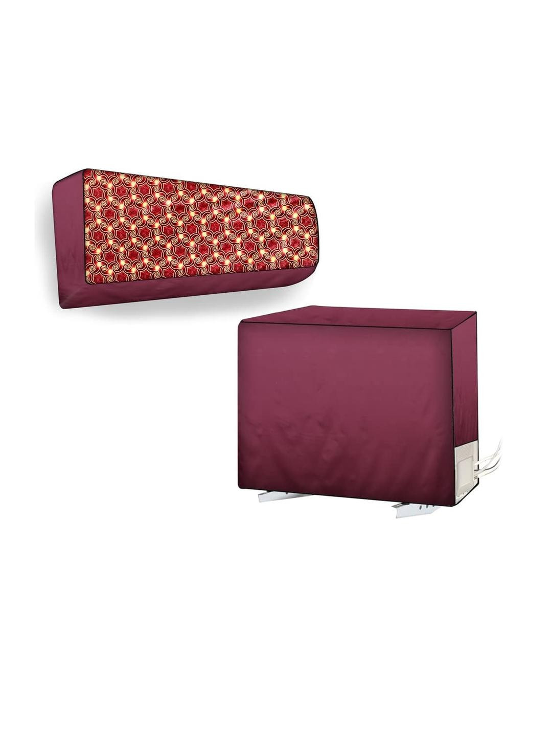 The Furnishing Tree Split AC Cover Set of Indoor and Outdoor Unit Used for 1 Ton LG PS-Q13YNZE Pack