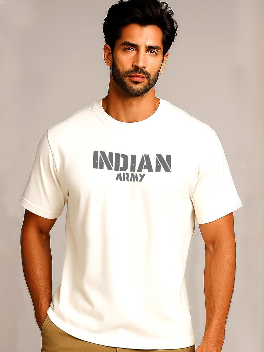 JUARI BE A GENTLEMAN Men Typography Printed Round Neck T-shirt