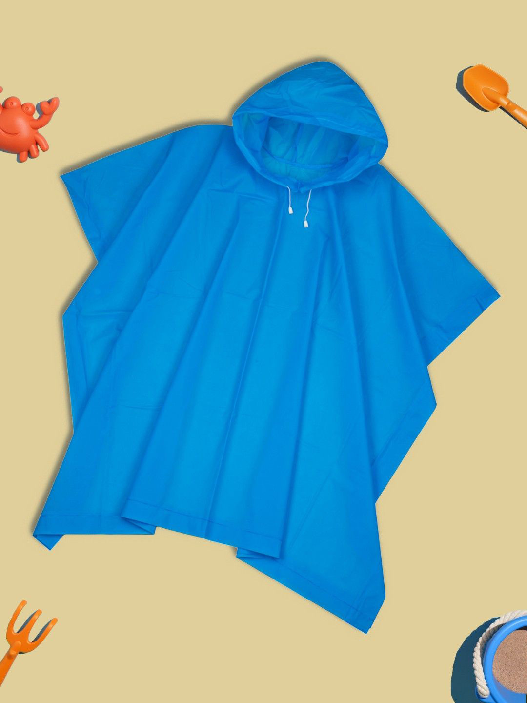 Yellow Bee Boys Waterproof Hooded Rain Poncho