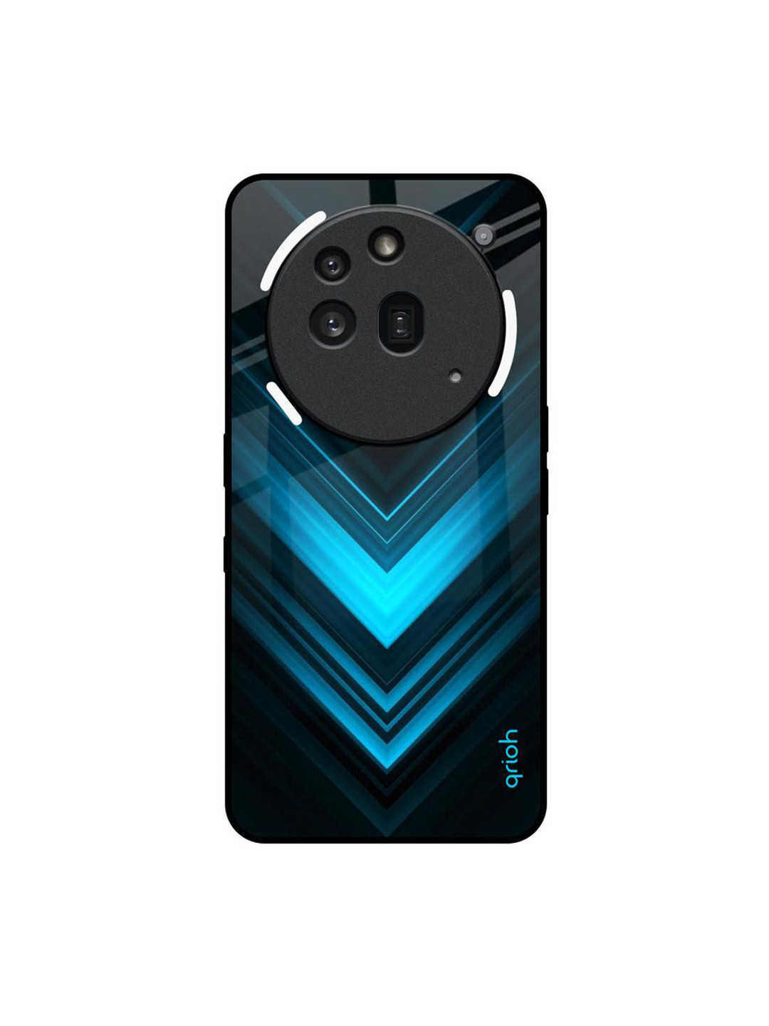 QRIOH Quirky Printed Nothing Phone 3a Pro Vertical Blue Arrow Back Case Mobile Accessories