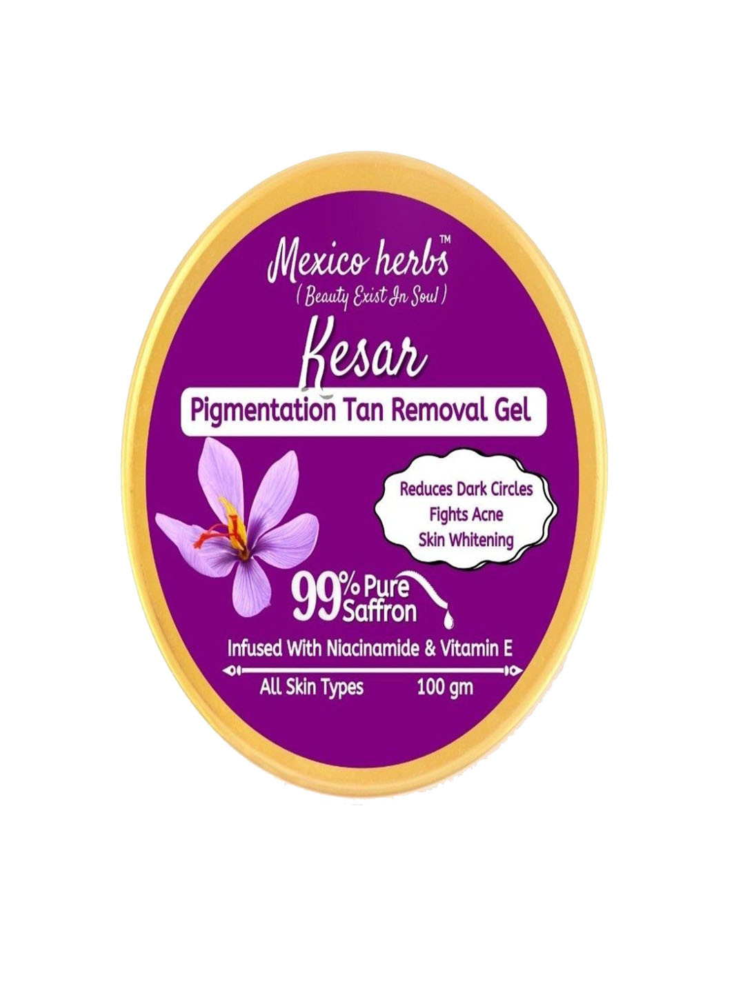 Mexico herbs Kesar Pigmentation Tan Removal Gel- 100 g