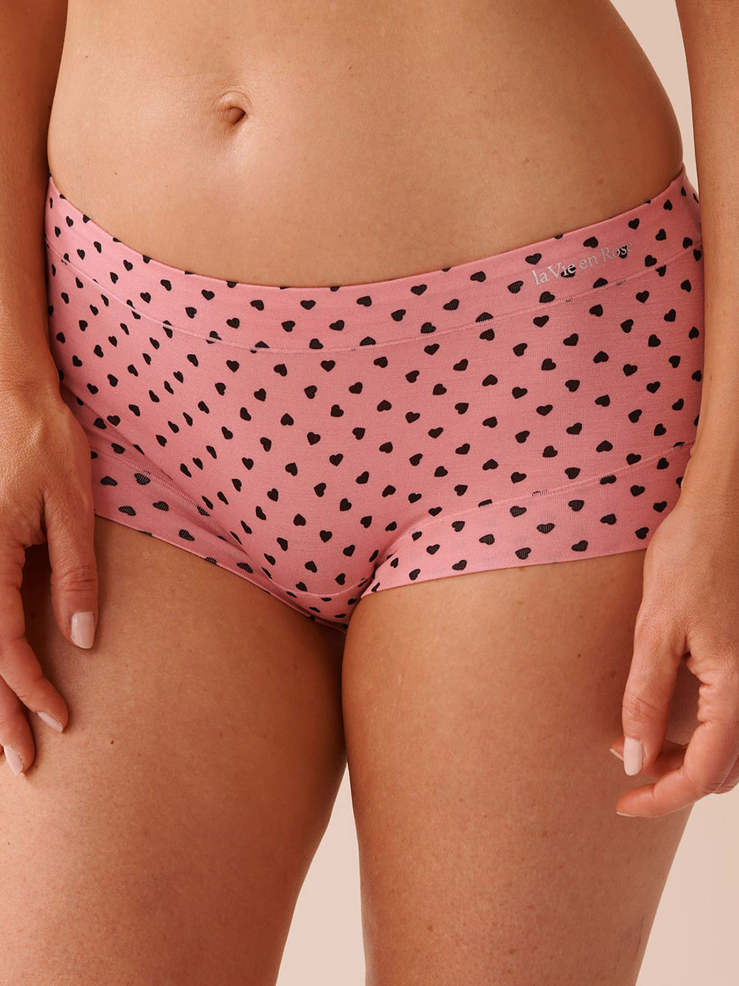 La Vie en Rose Printed Boy Shorts Briefs 20200580-P60341-XS