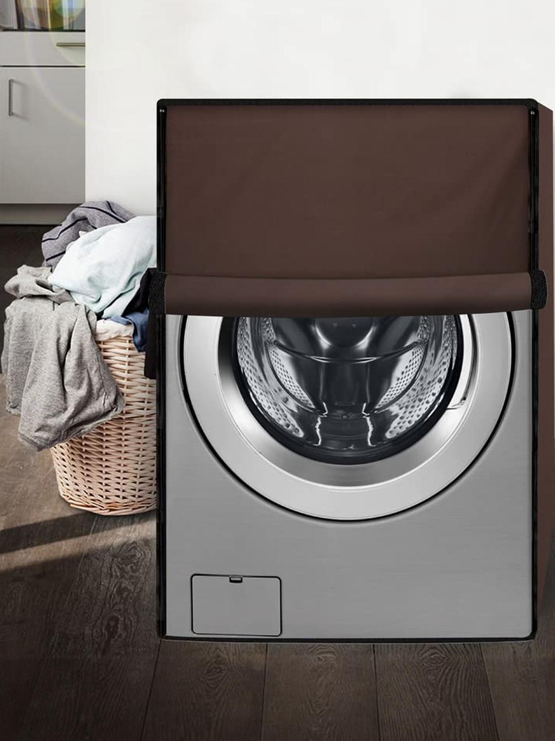 The Furnishing Tree Front Load Washing Machine Cover Coffee Compatible for 6 Kg Neo Diva SX