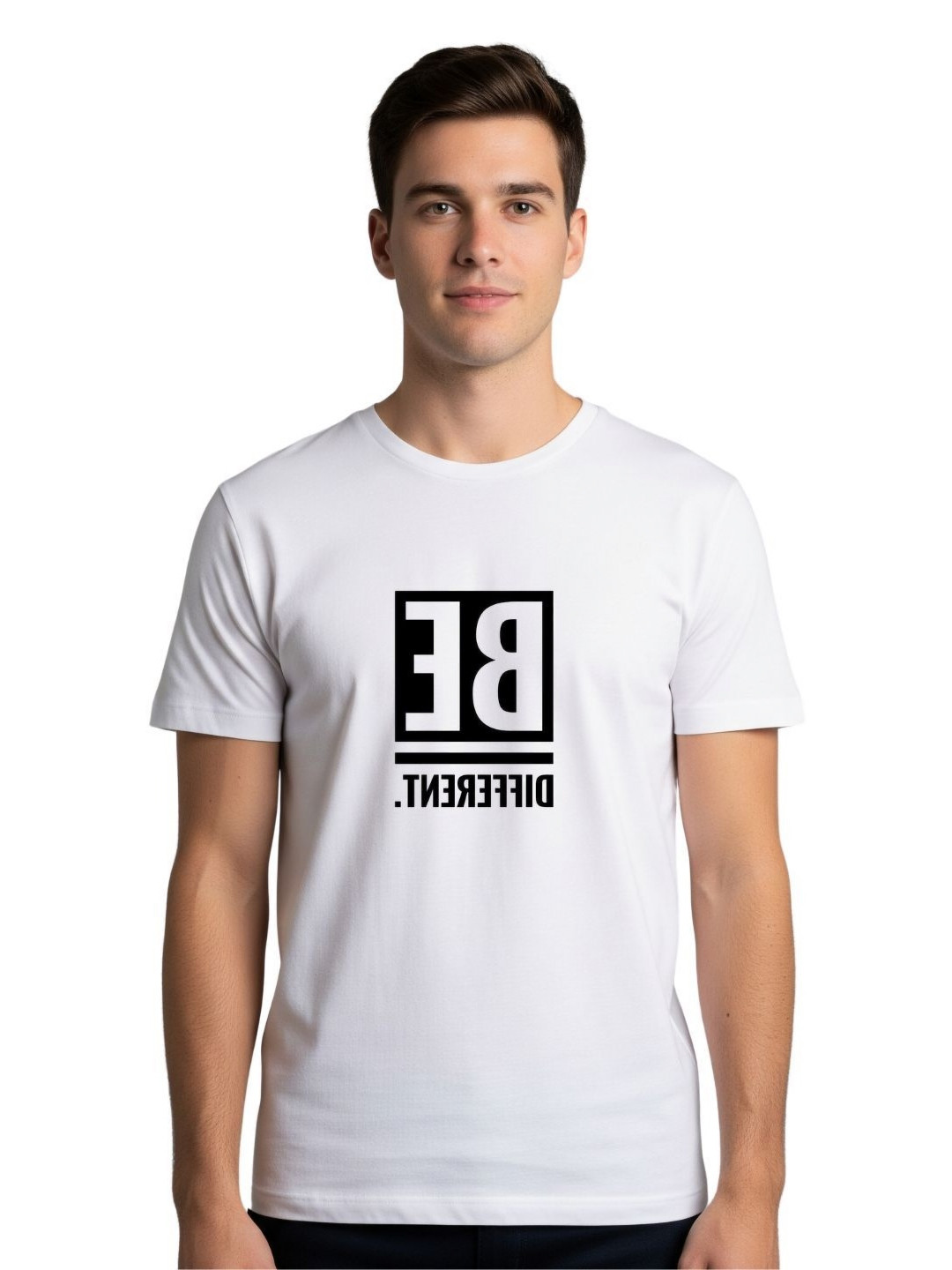 PULP Unisex Be Different Typography Printed Round Neck Pure Cotton T-Shirt