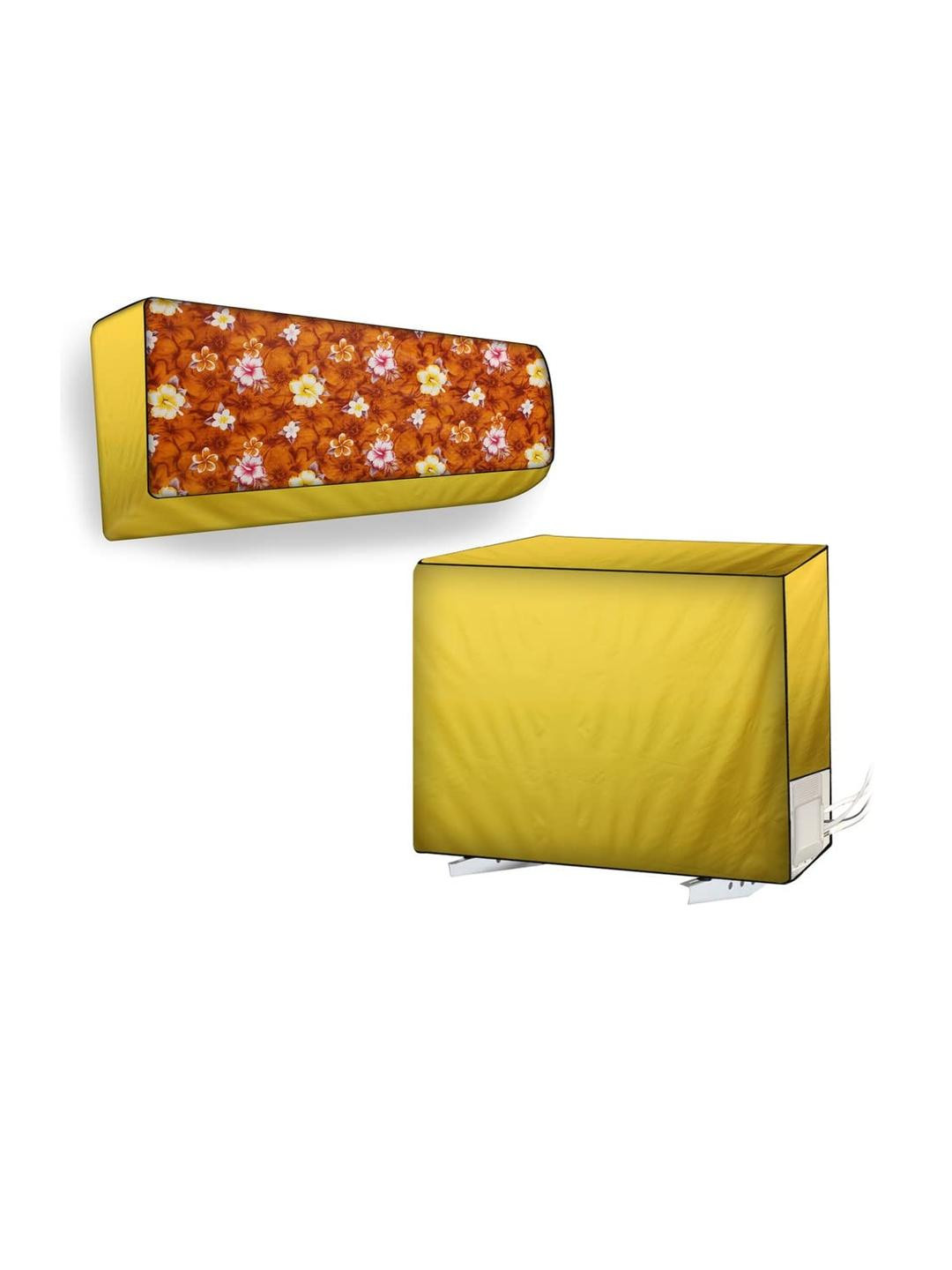 The Furnishing Tree Split AC Cover Set of Indoor and Outdoor Unit Used for 2 Ton Bluestar DNU Flora